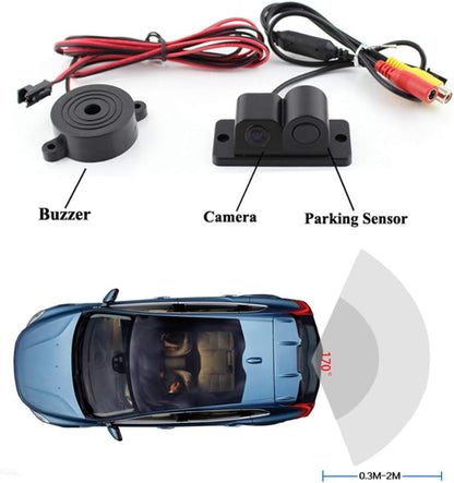 Car Backup Camera with Sensor Parking Aid System
