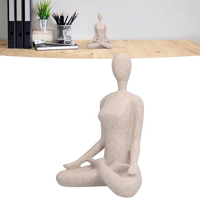 Serenity Yoga Female Figure - Resin Home Decor Statue