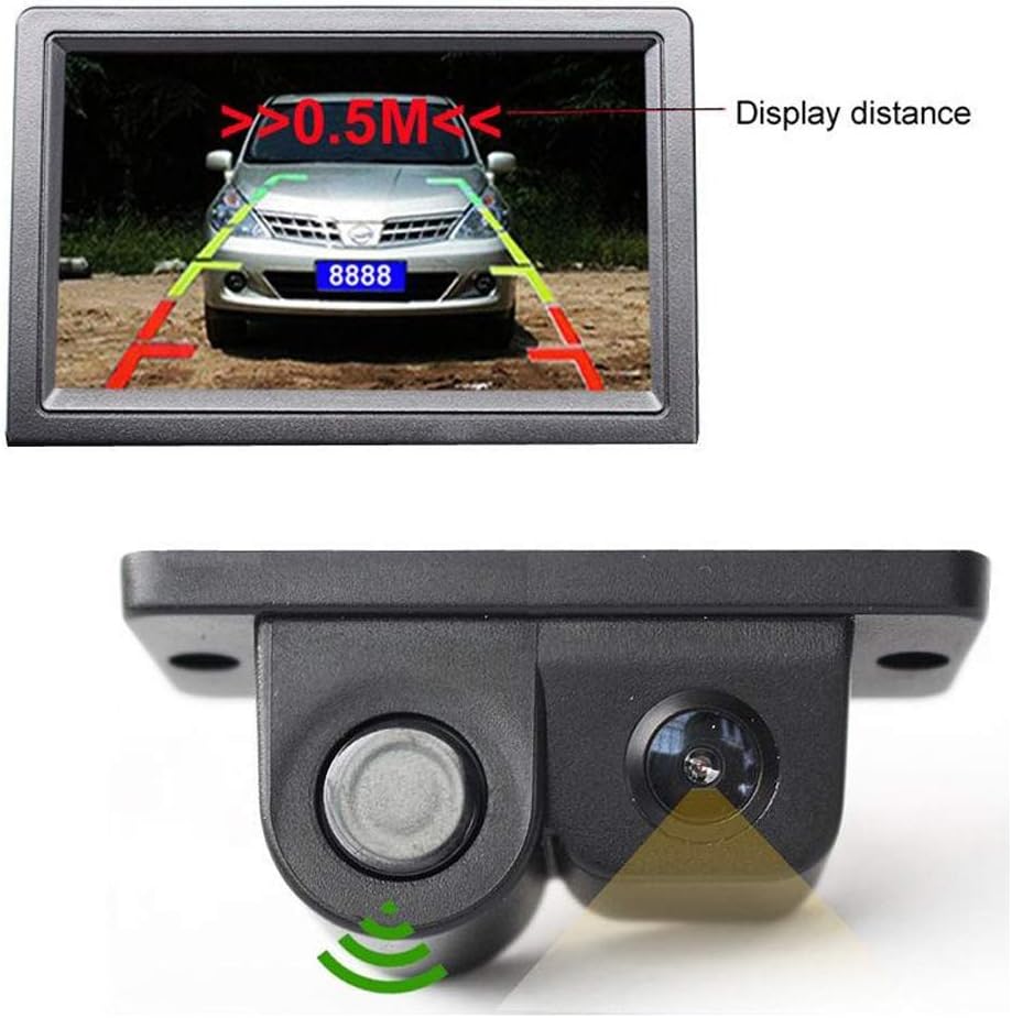 Car Backup Camera with Sensor Parking Aid System