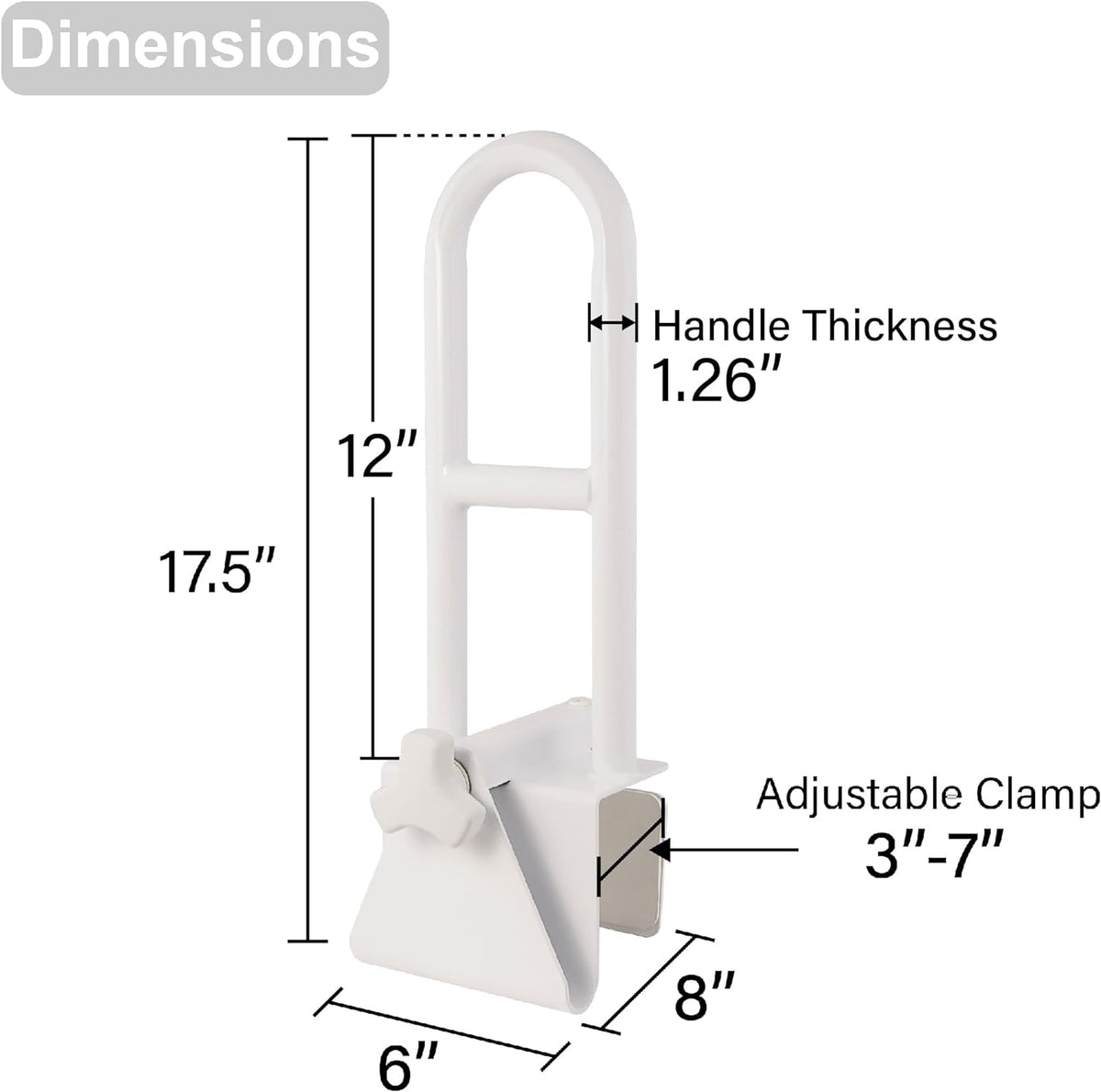 Easy Grip Bathtub Handle for Elderly and Disabled