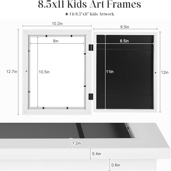 Colorful Kids Art Magnetic Picture Frame