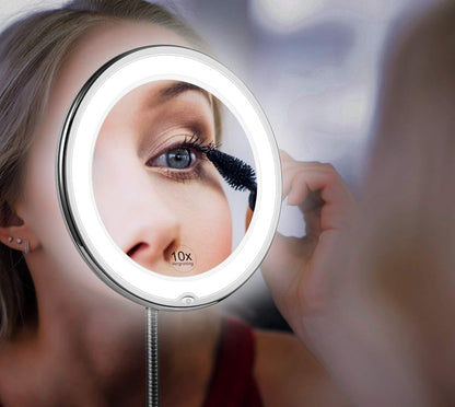 Bright LED Vanity Mirror with Adjustable Arm - Yeezlab