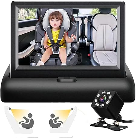 HD Baby Video Monitor with Clear Backseat View - Yeezlab