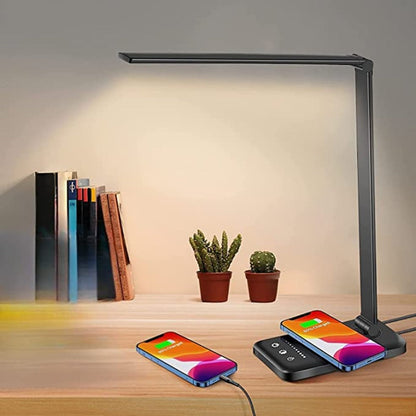 Compact LED Desk Lamp with USB Port and Adjustable Brightness - Yeezlab