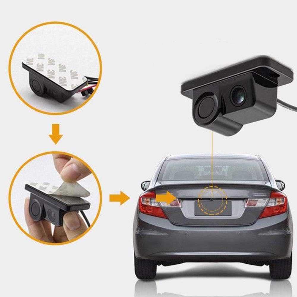 Car Backup Camera with Sensor Parking Aid System