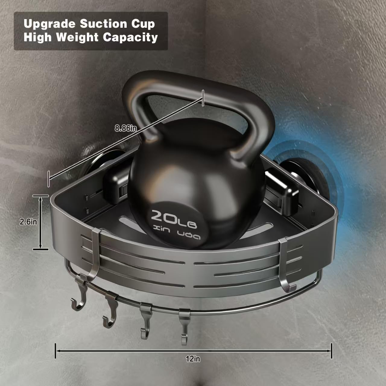 Space Saving Corner Shower Caddy