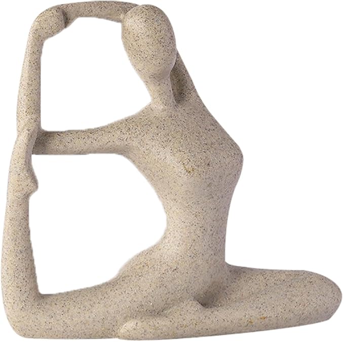 Serenity Yoga Female Figure - Resin Home Decor Statue - Yeezlab