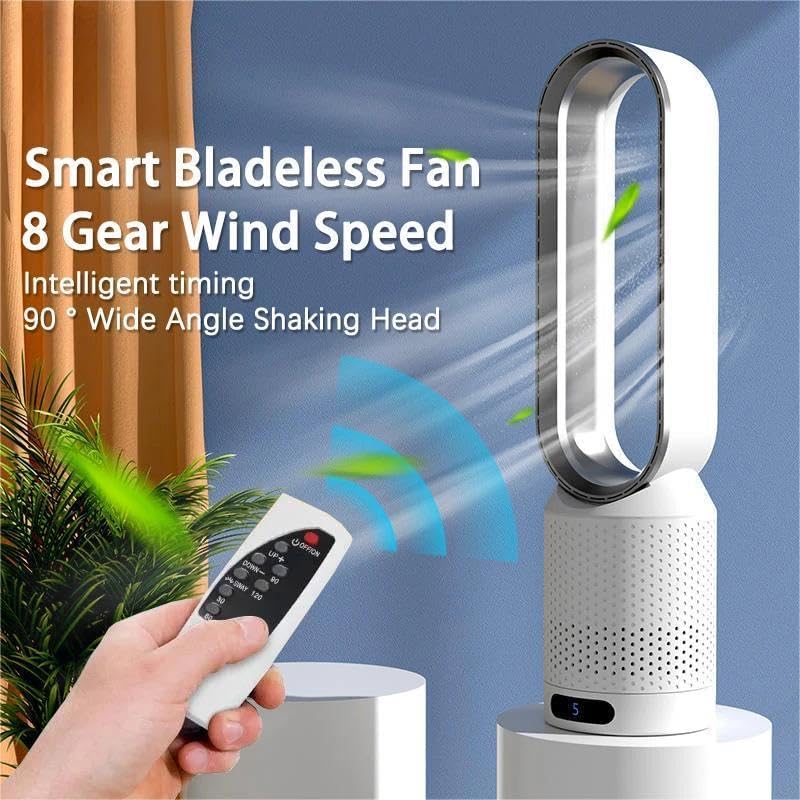 Compact Rechargeable Fan with Air Cleaner and Remote