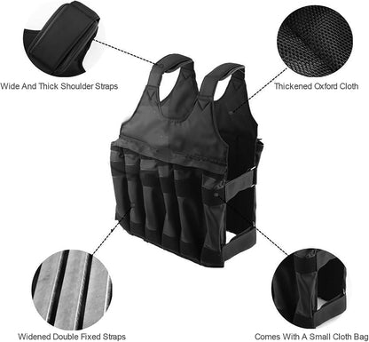 110 lb Resistance Adjustable Power Weighted Vest