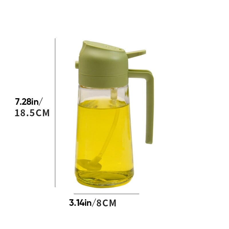 Premium Glass Oil Spray Bottle Dispenser