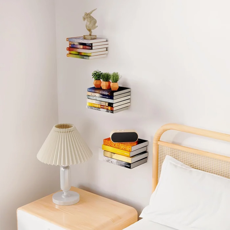 Floating Bookshelf Decorative Wall Shelves