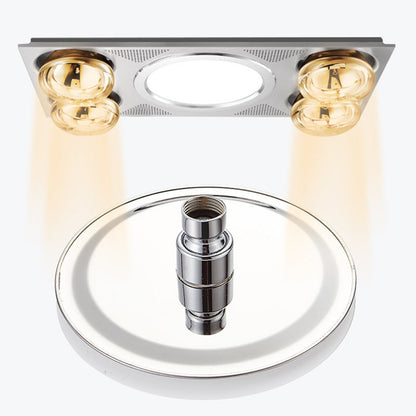 Silver Stainless Steel Round Shower Head
