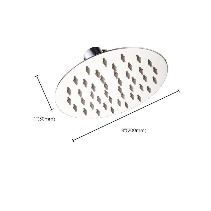 Silver Stainless Steel Round Shower Head