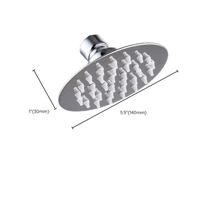 Silver Stainless Steel Round Shower Head