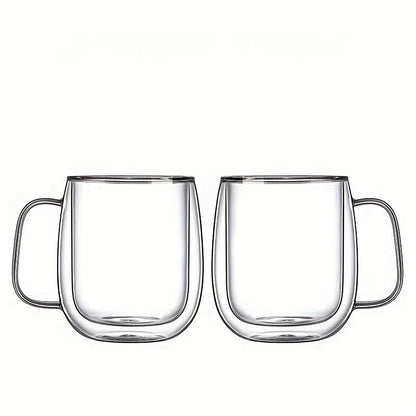 Premium Double Walled Glass Coffee Mug