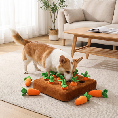 Calming Carrot Farm Interactive Dog Toy