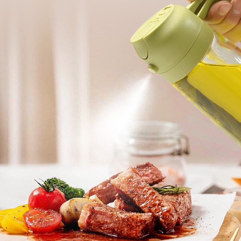 Premium Glass Oil Spray Bottle Dispenser