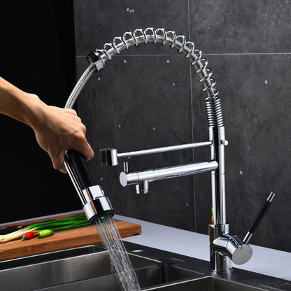 Luxury Brass Bathroom Faucet 3-Function Sink Tap