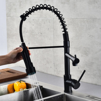 Luxury Brass Bathroom Faucet 3-Function Sink Tap