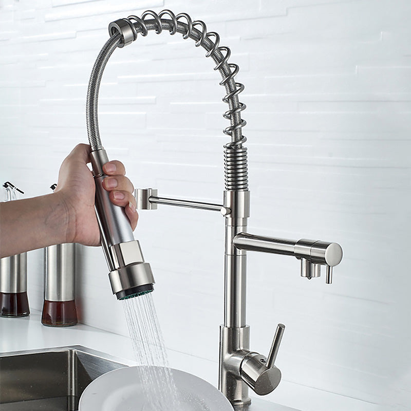 Luxury Brass Bathroom Faucet 3-Function Sink Tap