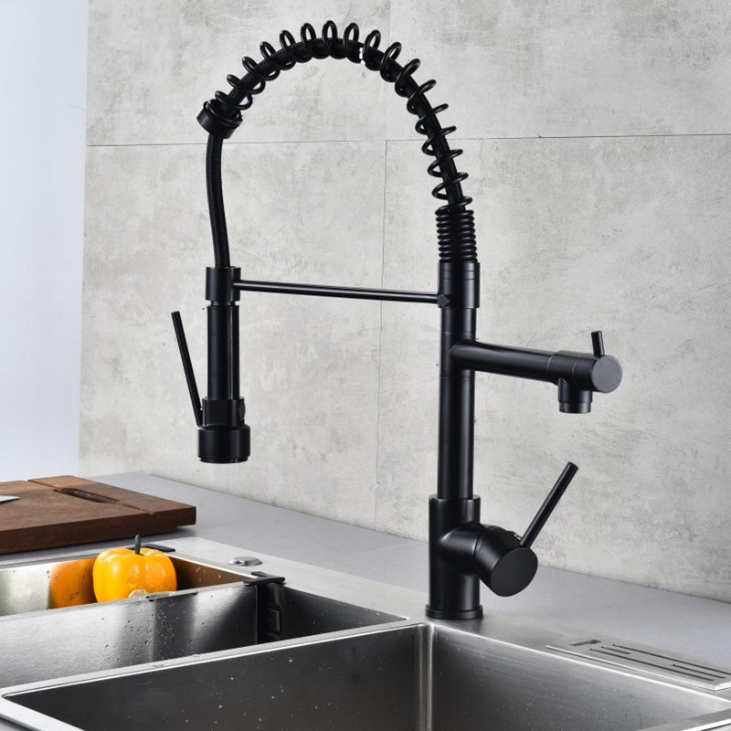 Luxury Brass Bathroom Faucet 3-Function Sink Tap