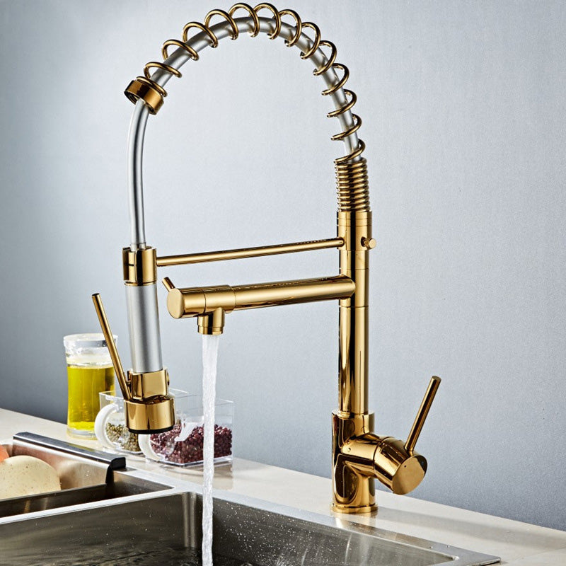 Luxury Brass Bathroom Faucet 3-Function Sink Tap