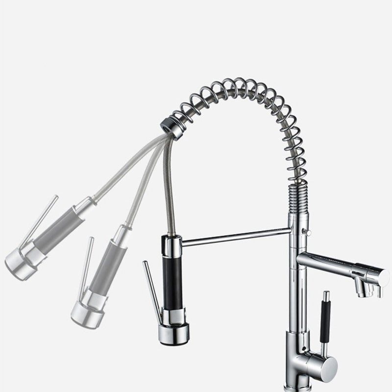 Luxury Brass Bathroom Faucet 3-Function Sink Tap