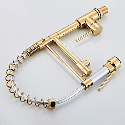 Luxury Brass Bathroom Faucet 3-Function Sink Tap