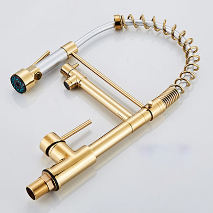 Luxury Brass Bathroom Faucet 3-Function Sink Tap
