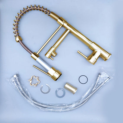 Luxury Brass Bathroom Faucet 3-Function Sink Tap