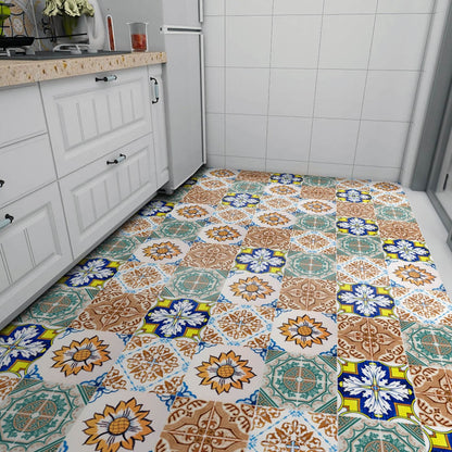 Stylish Multi-Colored Peel and Stick Vinyl Flooring