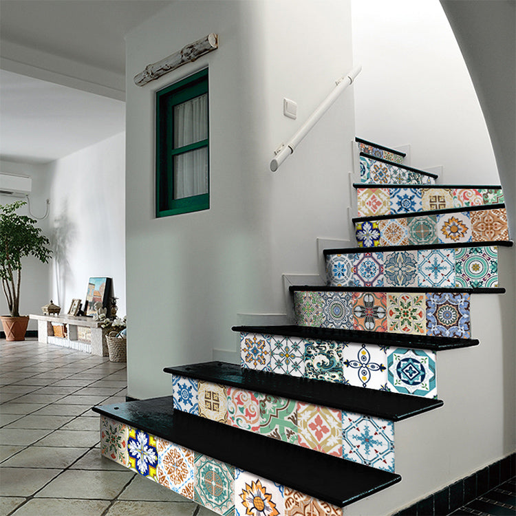 Stylish Multi-Colored Peel and Stick Vinyl Flooring