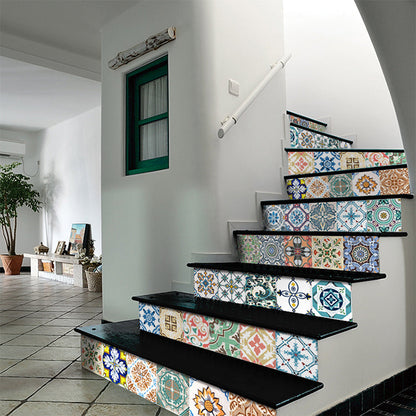 Stylish Multi-Colored Peel and Stick Vinyl Flooring