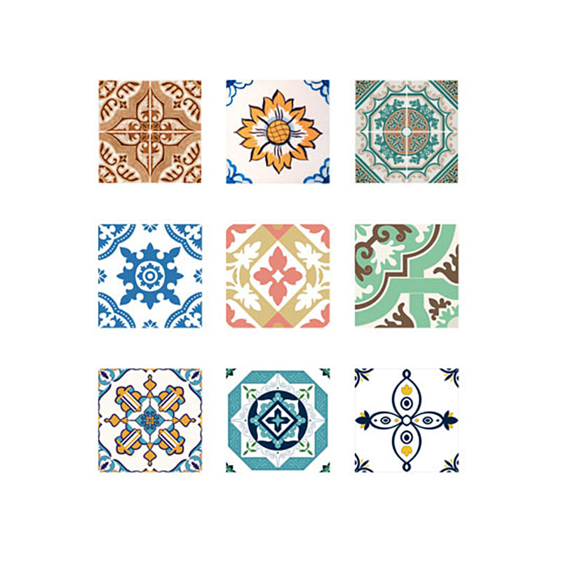 Stylish Multi-Colored Peel and Stick Vinyl Flooring