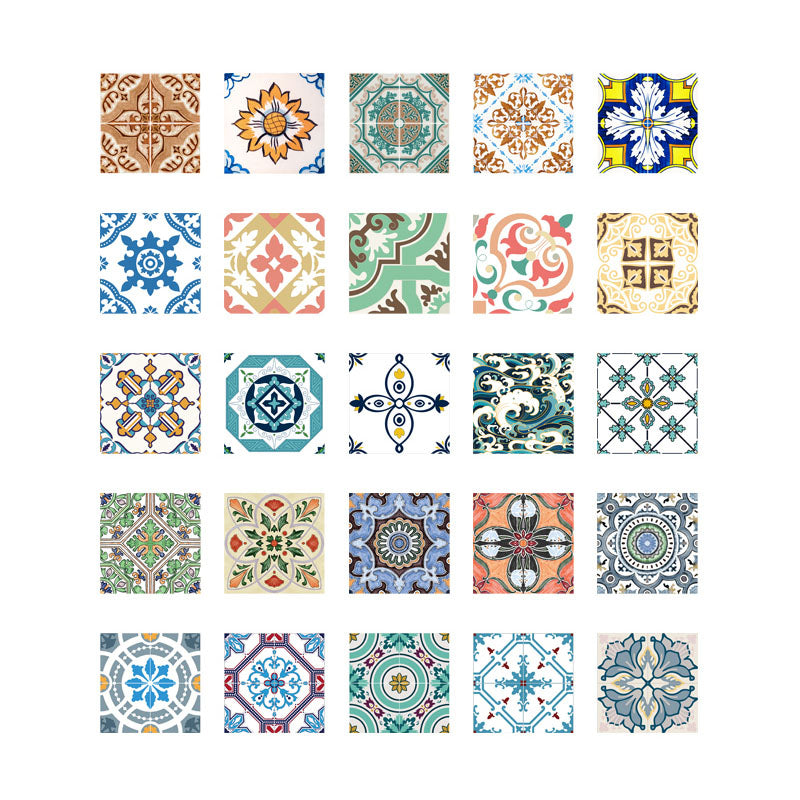 Stylish Multi-Colored Peel and Stick Vinyl Flooring