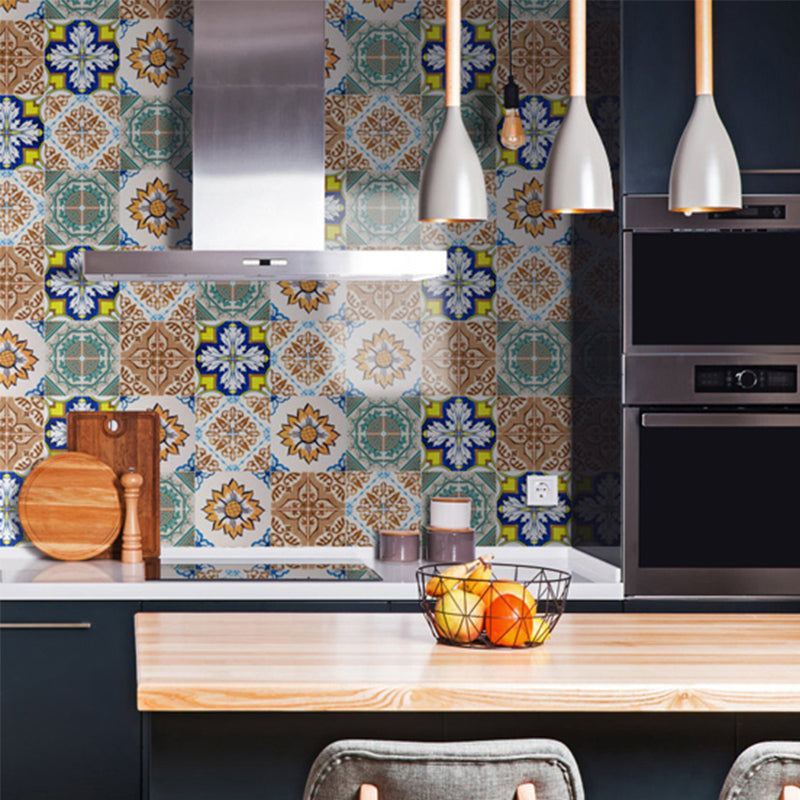 Stylish Multi-Colored Peel and Stick Vinyl Flooring