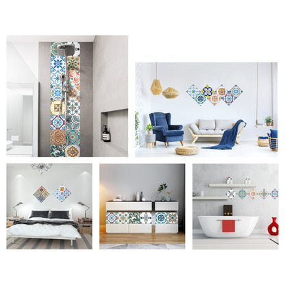 Stylish Multi-Colored Peel and Stick Vinyl Flooring