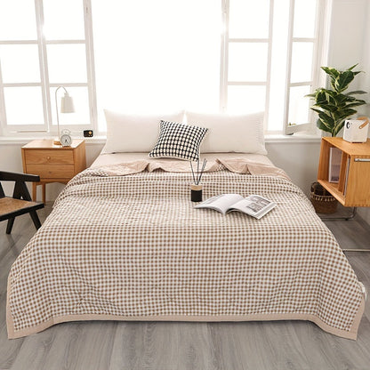 Stylish Plaid Throw Blanket for Chill Nights