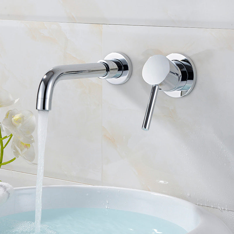Modern 2-Hole Wall Mount Bathroom Sink Faucet - Yeezlab