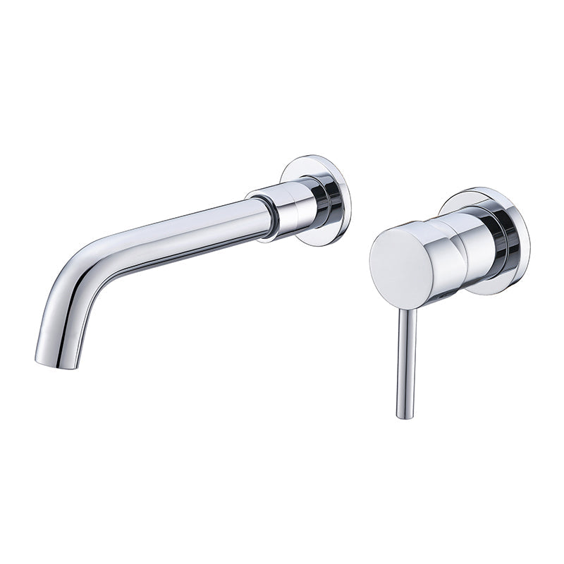 Modern 2-Hole Wall Mount Bathroom Sink Faucet