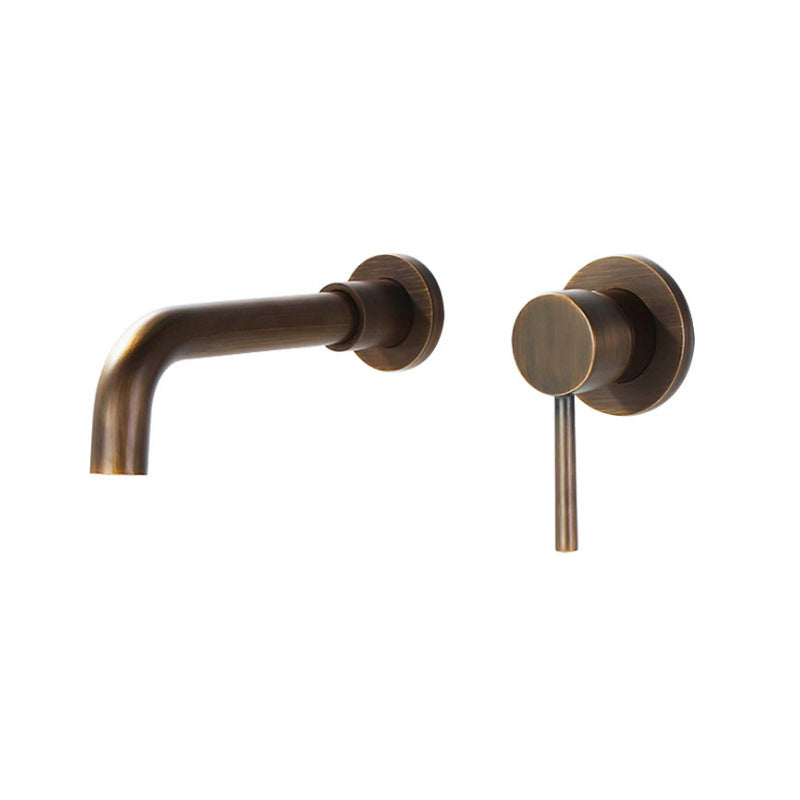 Modern 2-Hole Wall Mount Bathroom Sink Faucet