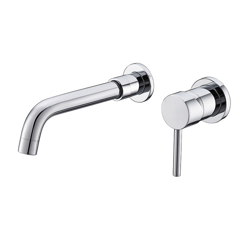 Modern 2-Hole Wall Mount Bathroom Sink Faucet