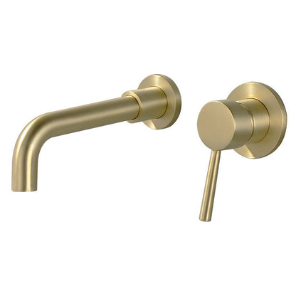 Modern 2-Hole Wall Mount Bathroom Sink Faucet
