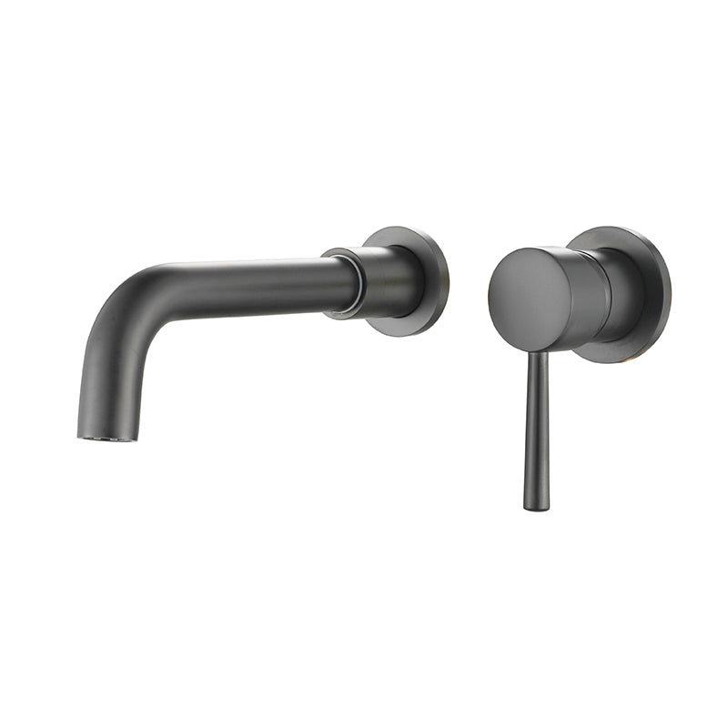 Modern 2-Hole Wall Mount Bathroom Sink Faucet