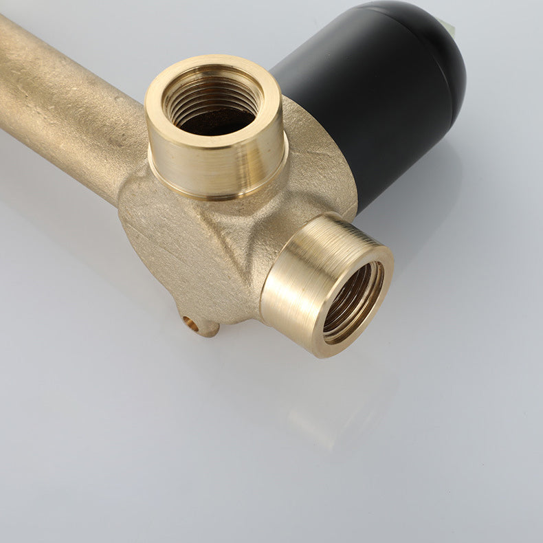 Modern 2-Hole Wall Mount Bathroom Sink Faucet