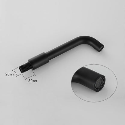 Modern 2-Hole Wall Mount Bathroom Sink Faucet