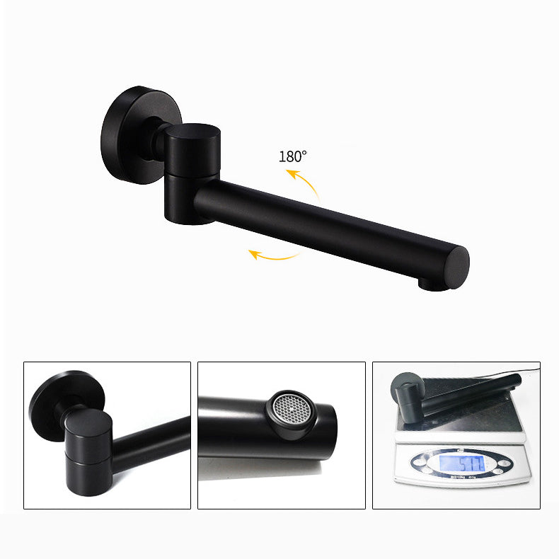 Modern 2-Hole Wall Mount Bathroom Sink Faucet