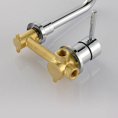 Modern 2-Hole Wall Mount Bathroom Sink Faucet