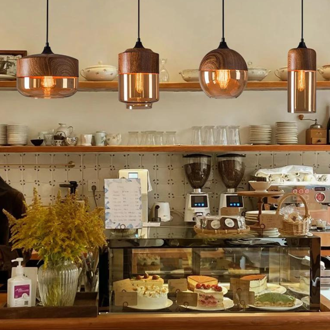 Modern Wooden Pendant Light NordLuna