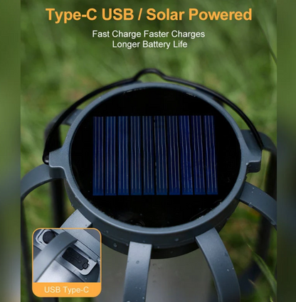 Warm Ambient Solar Powered Garden Lamp